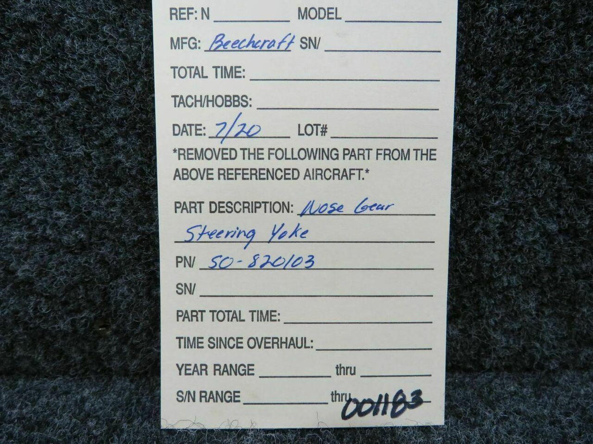 Beechcraft 50-820103 Beechcraft Nose Gear Steering Yoke C20