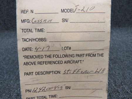 Cessna 1242008-5 Cessna T210 Stiffener LH