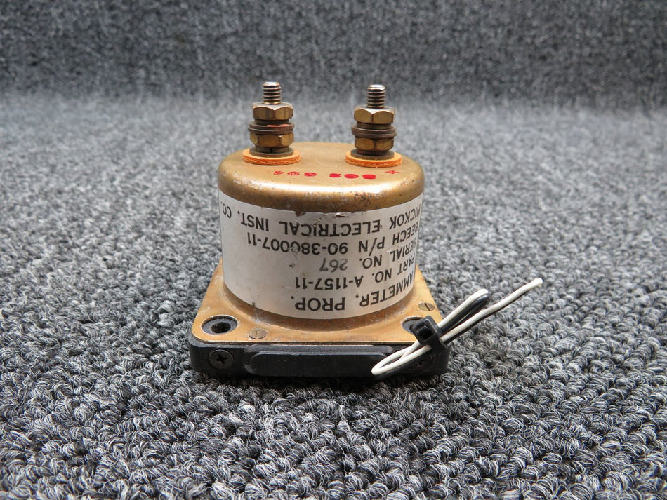 A-1157-11 (Alt: 90-38007-11) Hickok Prop Ammeter Indicator, Lighted (28V)