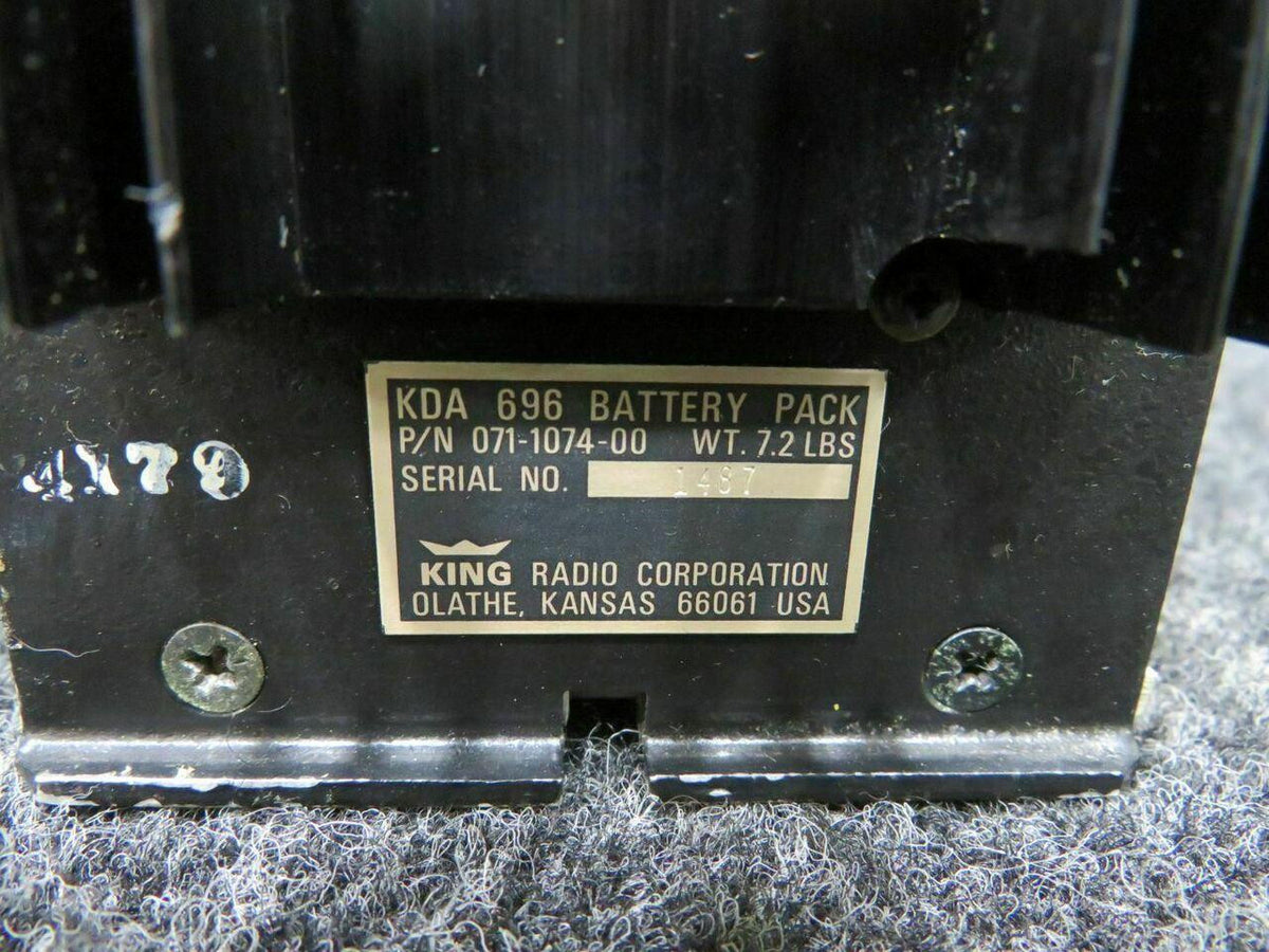 King Radio 071-107400 King Radio KDA-696 Battery Pack C20
