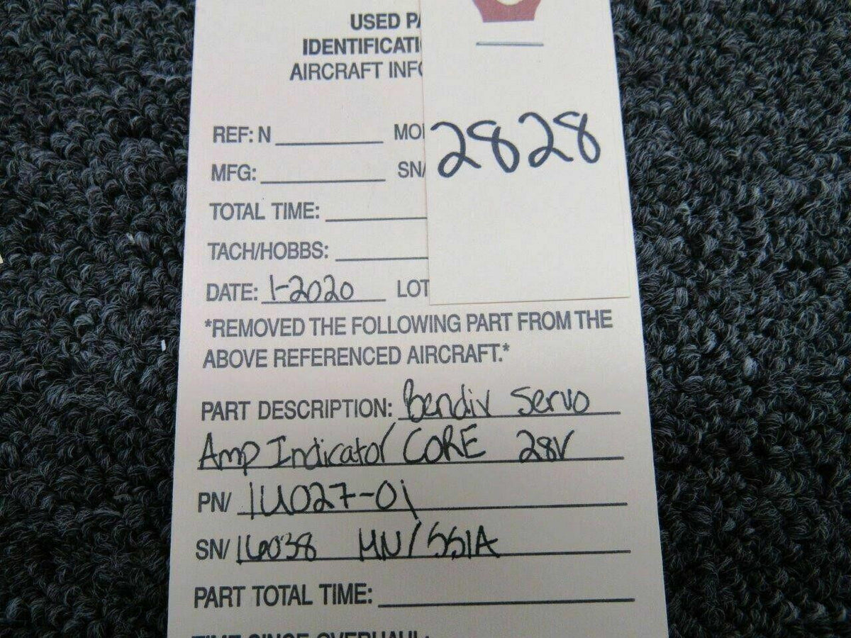 Bendix 1U027-01 M/N 551A Bendix Servo Amp Indicator CORE Volts 28