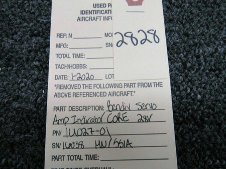 Bendix 1U027-01 M/N 551A Bendix Servo Amp Indicator CORE Volts 28