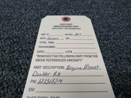 Cessna 1213187-4 Use 1213187-2 Cessna C207 Engine Mount Doubler RH