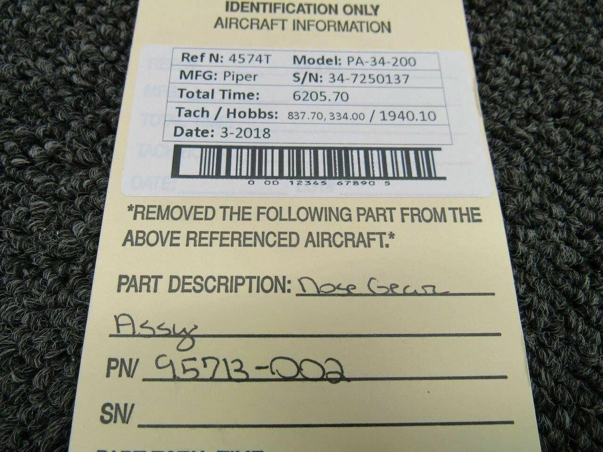 Piper 95713-002 Piper PA34-200 Nose Gear Assy SPF
