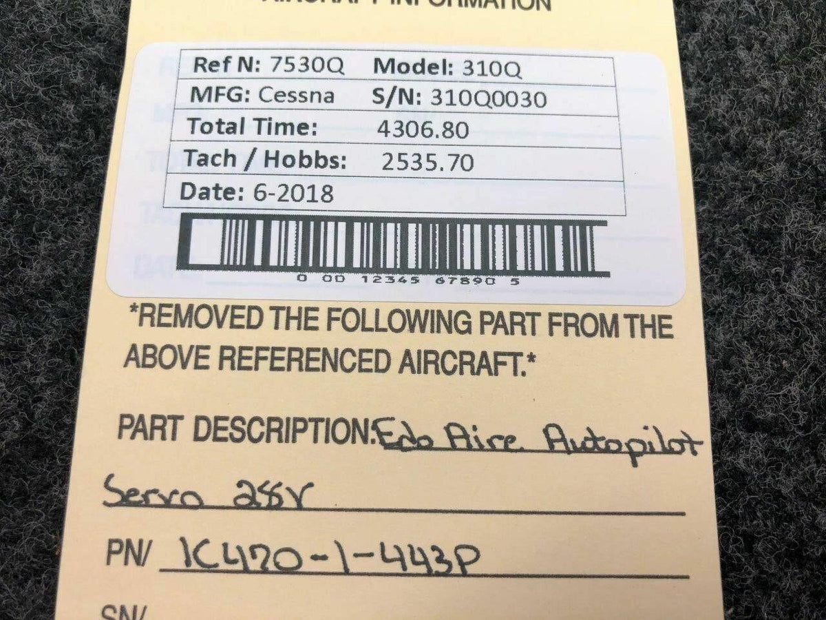 Edo-Aire 1C470-1-443P Cessna 310Q Edo Aire Autopilot Servo Volts 28