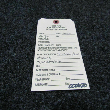 Piper 111502-4S0094 Piper PA-31T Stratoflex Hose Assembly C20