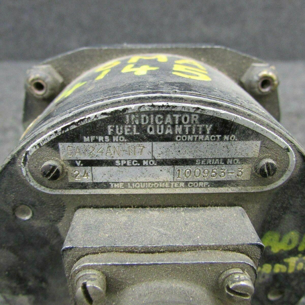 Does Not Apply EA124AN-117 Liquidometer Corp Fuel Quantity Indicator Volts 24