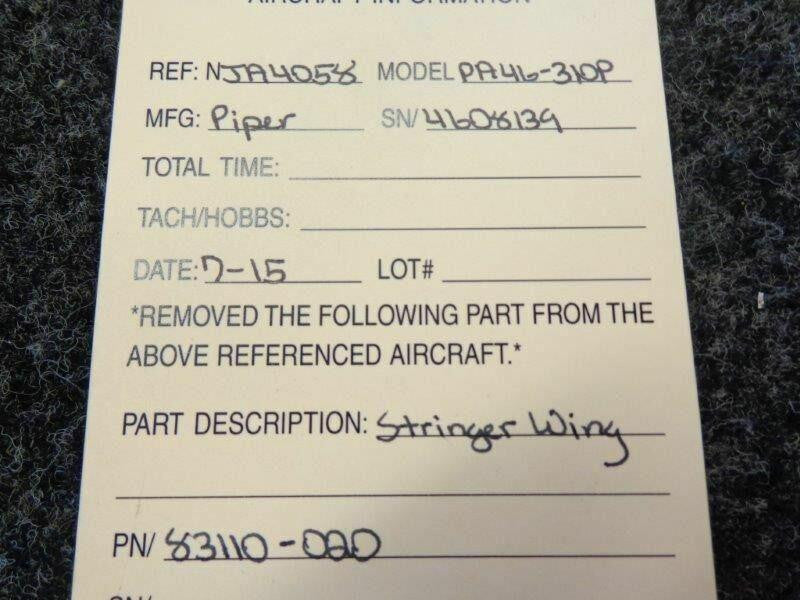 Piper Piper PA46-310P Stinger Wing P/N 83110-020