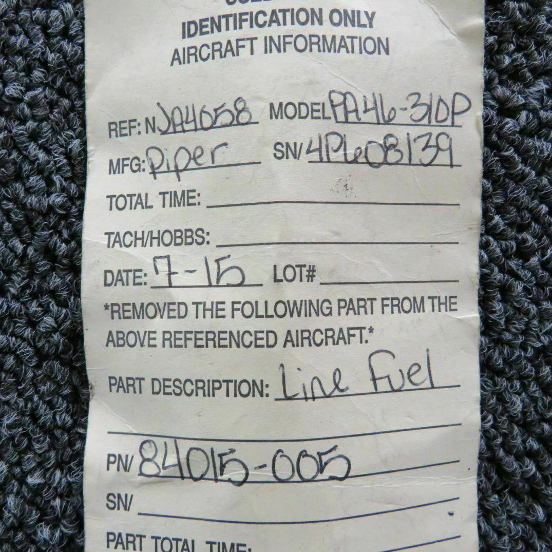 Piper 84015-005 Piper PA46-310P Line Fuel