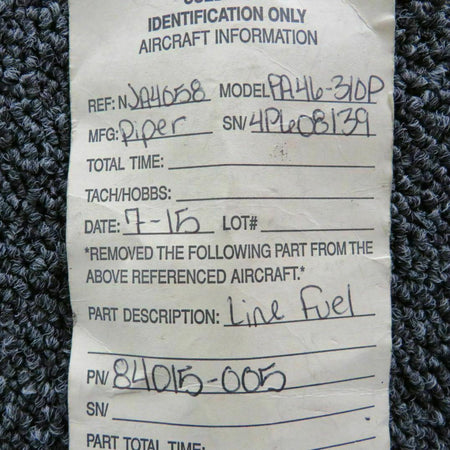 Piper 84015-005 Piper PA46-310P Line Fuel