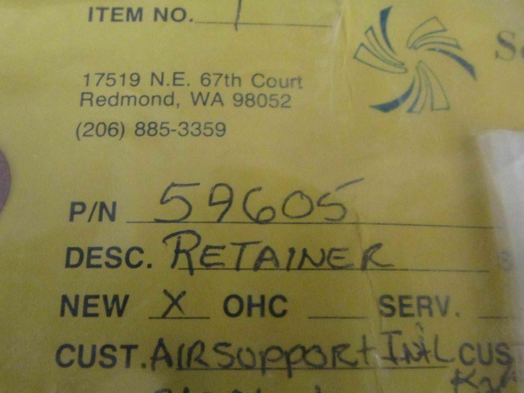 Does Not Apply Retainer NEW P/N59605 SA