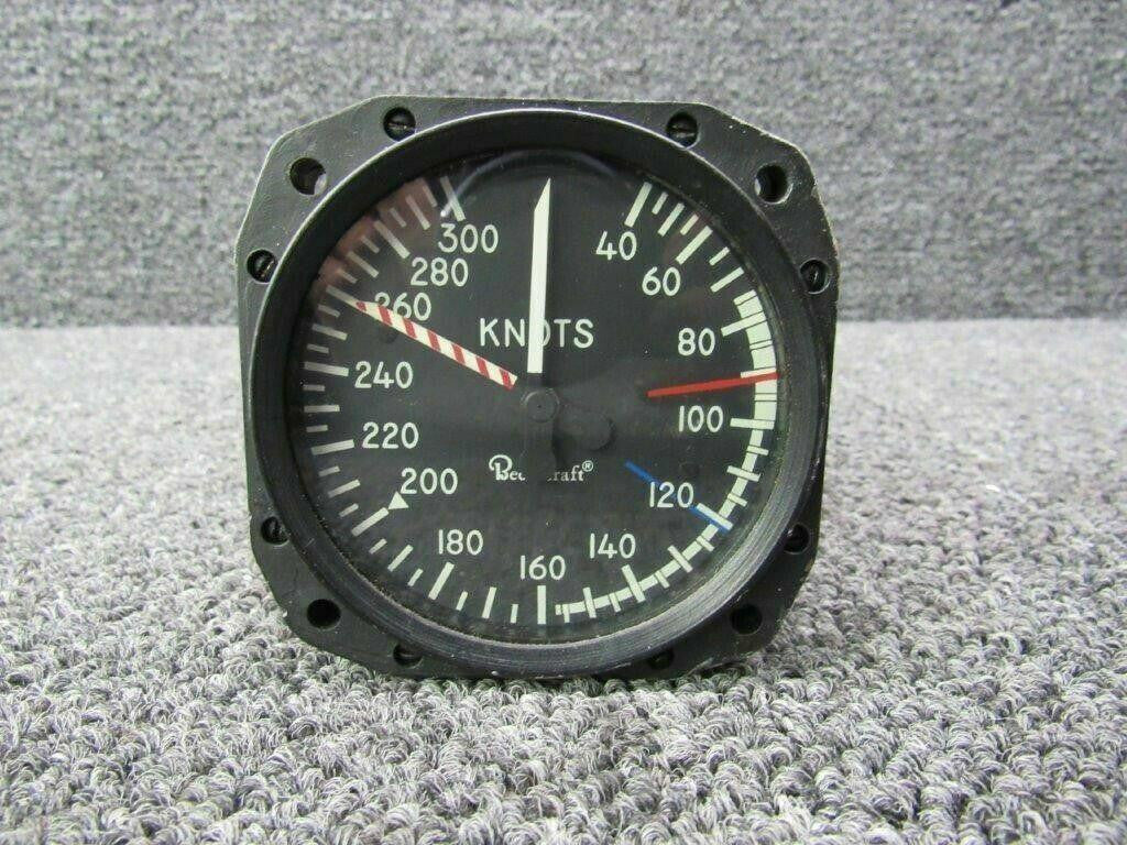 Beechcraft 101-384074-7/ W20945G Beech Max Allow Air Speed Indicator SA