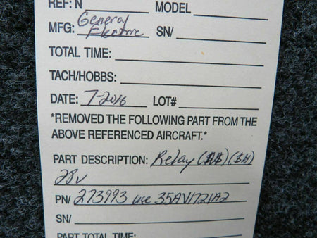 GE 273993 Use 35AV1721A2 GE Relay Volts 28 NS SA