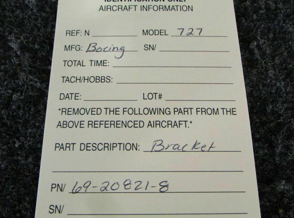 Boeing Boeing Bracket NEW P/N69-20821-8 SA