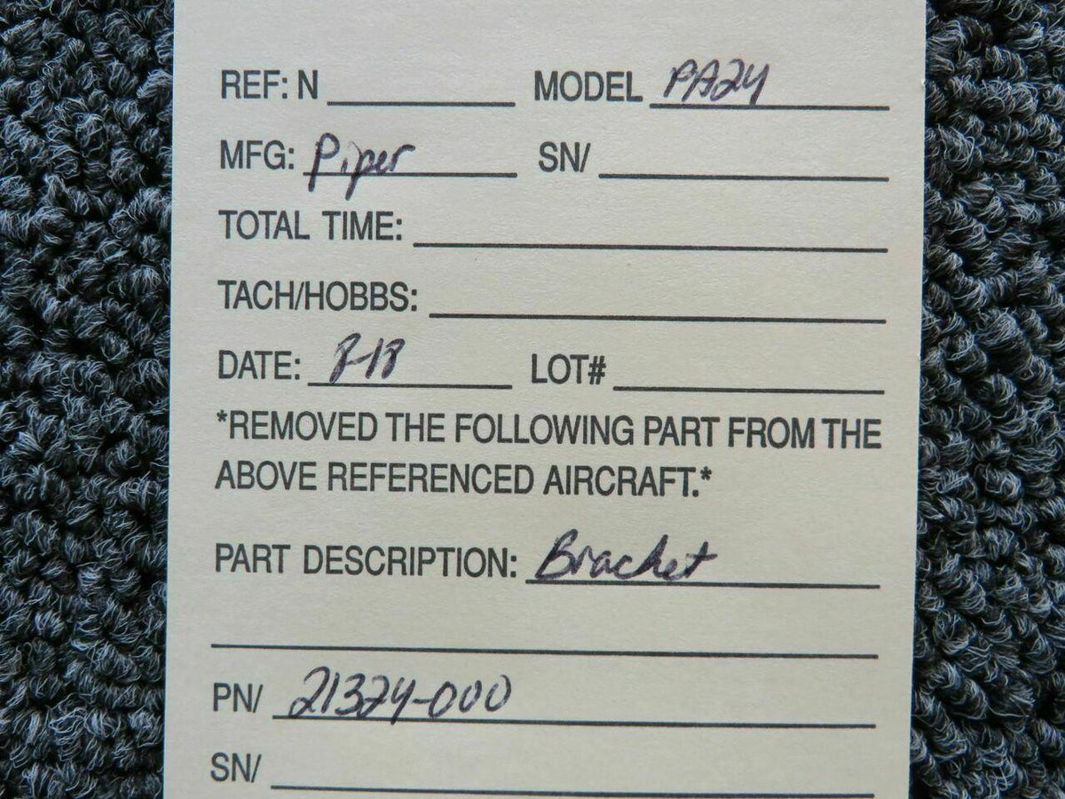 Piper 21324-000 Piper PA24-250 Bracket Nose Gear