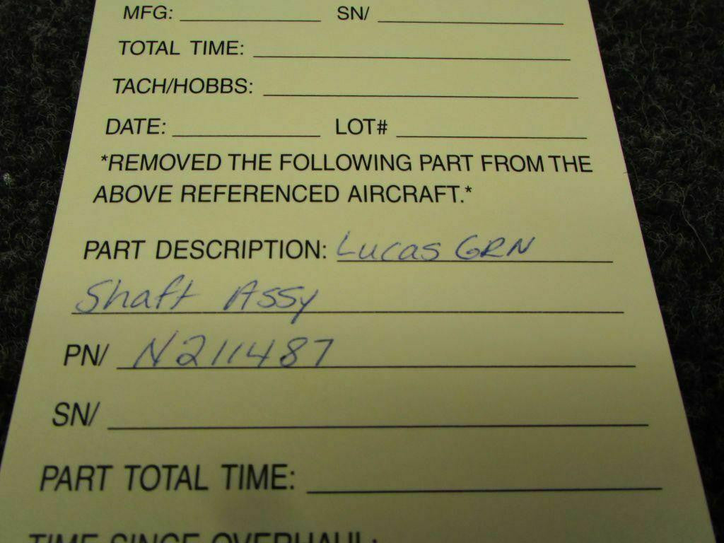 Does Not Apply Lucas GRN Shaft Assy P/N N211487 SA