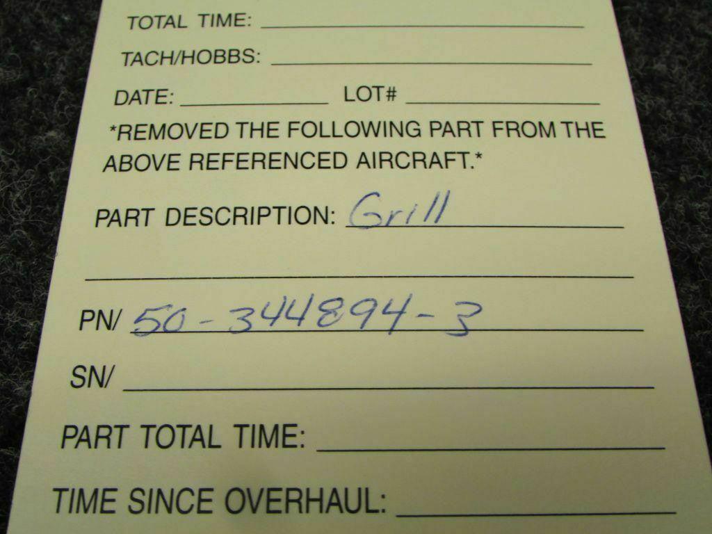 Does Not Apply Grill P/N 50-344894-3 SA