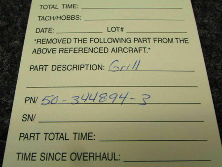 Does Not Apply Grill P/N 50-344894-3 SA