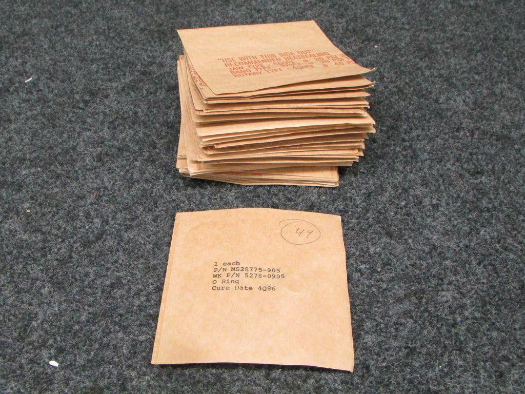 Does Not Apply O-Ring Pack Lot of 46 P/N MS28775-905 NOSSA