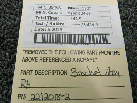 Cessna 2212018-2 Cessna 182T Bracket Assembly RH