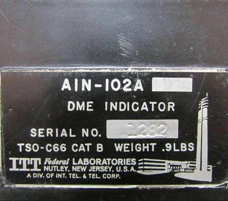 Does Not Apply AIN-102A ITT Federal Laboratories DME Ind CORE