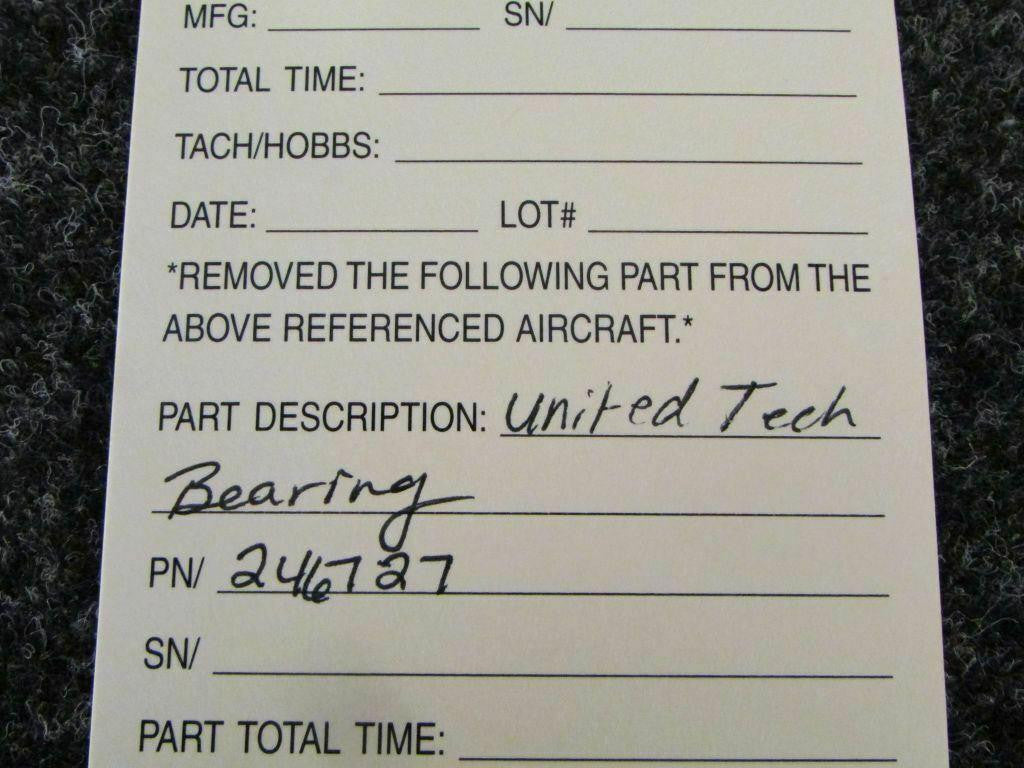 Does Not Apply United Tech Bearing NEW P/N 246727 SA