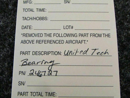 Does Not Apply United Tech Bearing NEW P/N 246727 SA