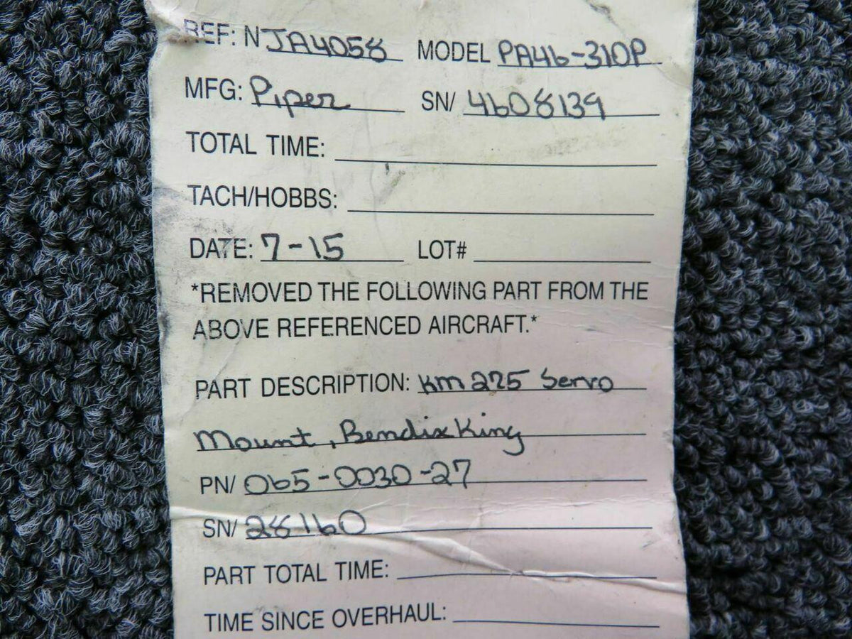 065-0030-27  Bendix King KM-275 Servo Mount BAS Part Sales | Airplane Parts