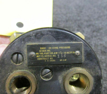 Does Not Apply AW-1 7/8-AC7FC19 US Gauge De-icing Press Ind