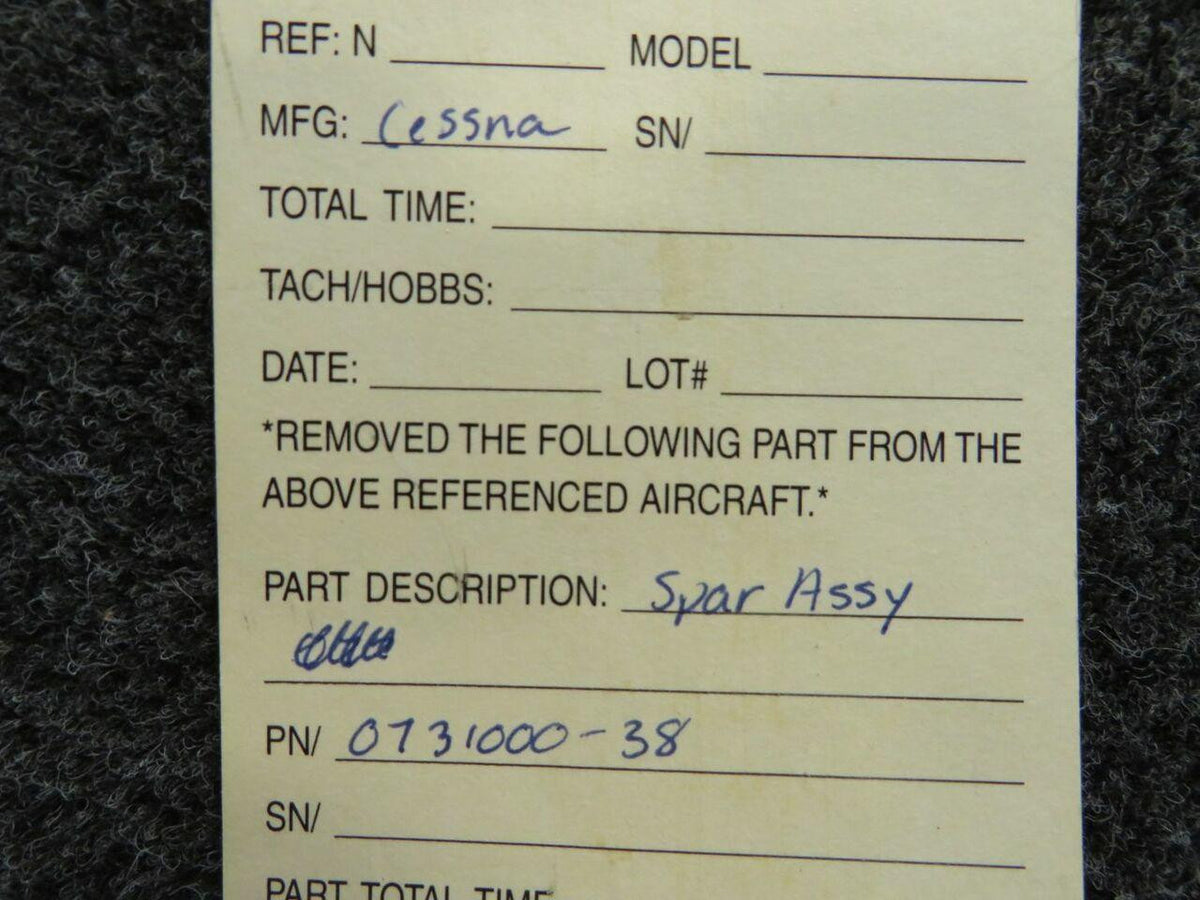 Cessna 0731000-38 Cessna Spar Assembly