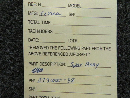 Cessna 0731000-38 Cessna Spar Assembly