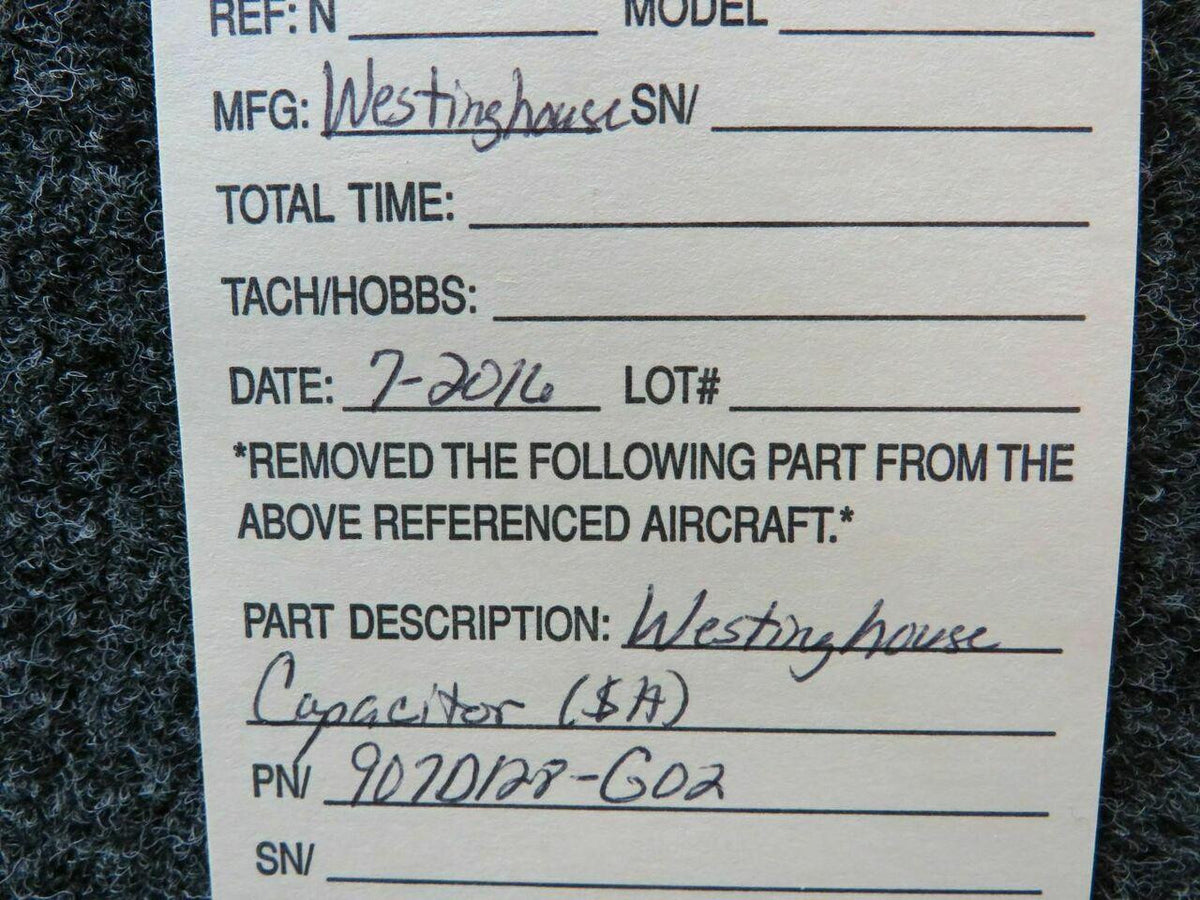 Does Not Apply 907D128-G02 Westinghouse Capacitor SA