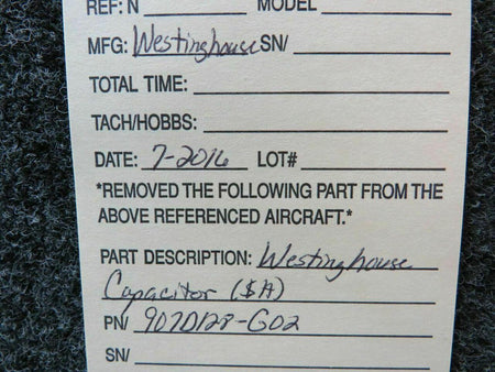 Does Not Apply 907D128-G02 Westinghouse Capacitor SA