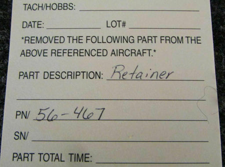 Does Not Apply Retainer NEW P/N56-467 SA
