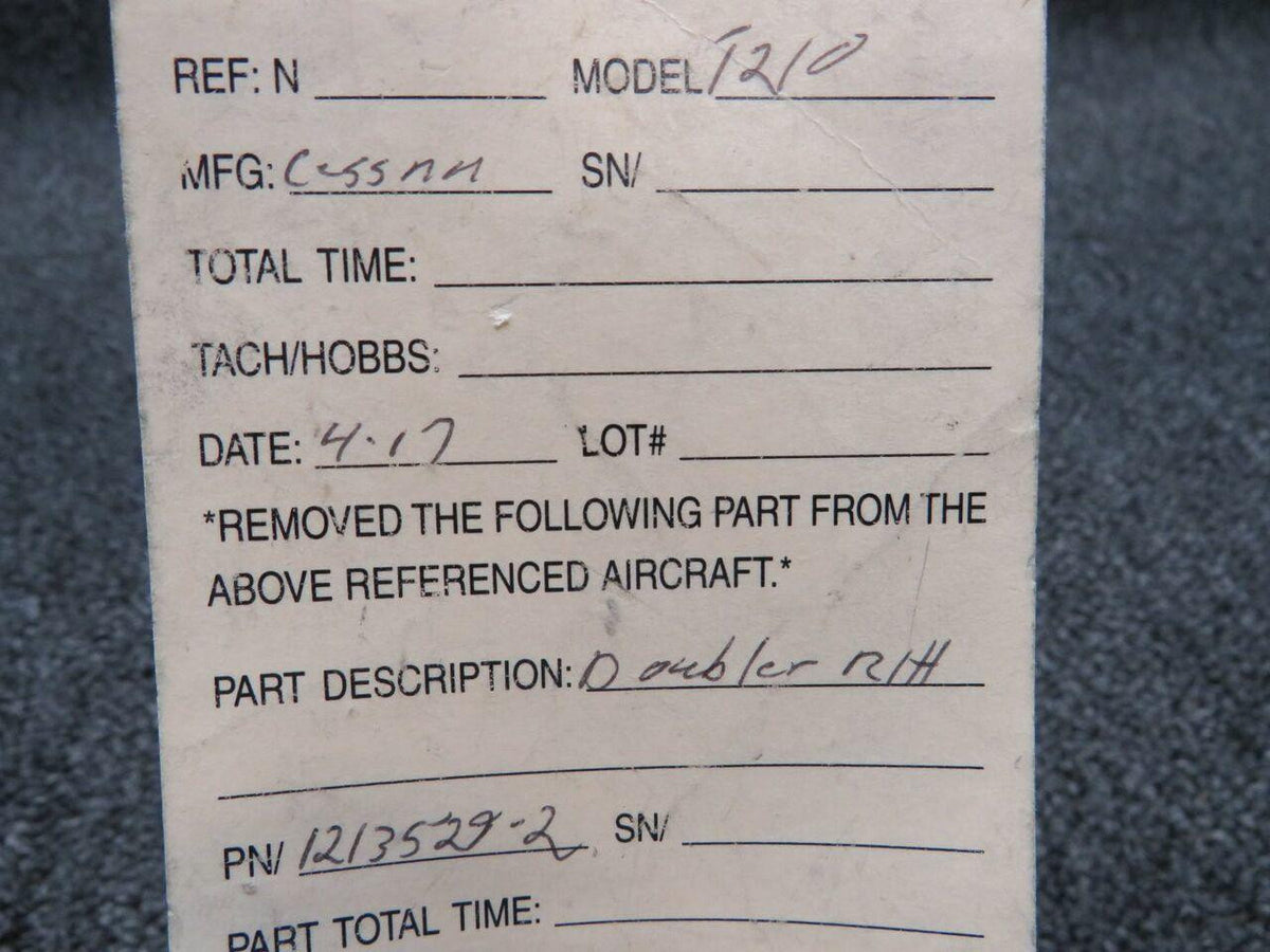 Cessna 1213529-2 Cessna T210 Doubler RH