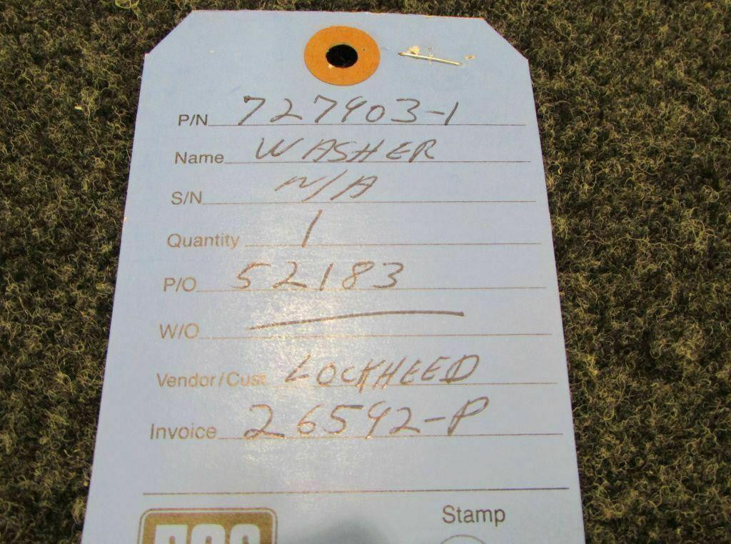 Does Not Apply Lockheed L-188 Washer NEW P/N727903-1 SA
