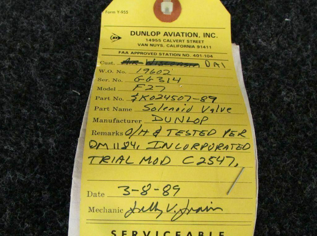 Does Not Apply Solenoid Valve P/NSK024507-89 SA