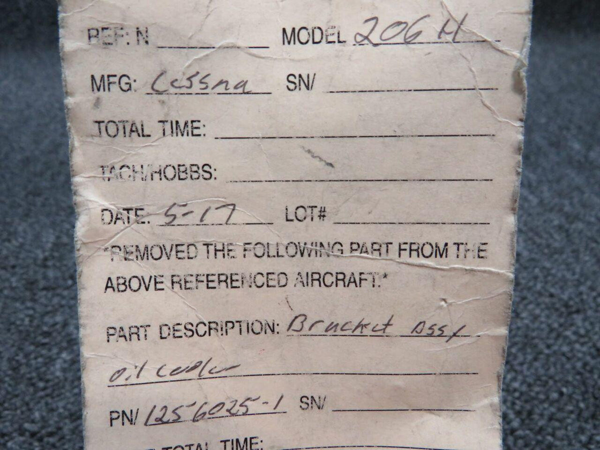Cessna 1256025-1 Cessna 206H Bracket Assy Oil Cooler