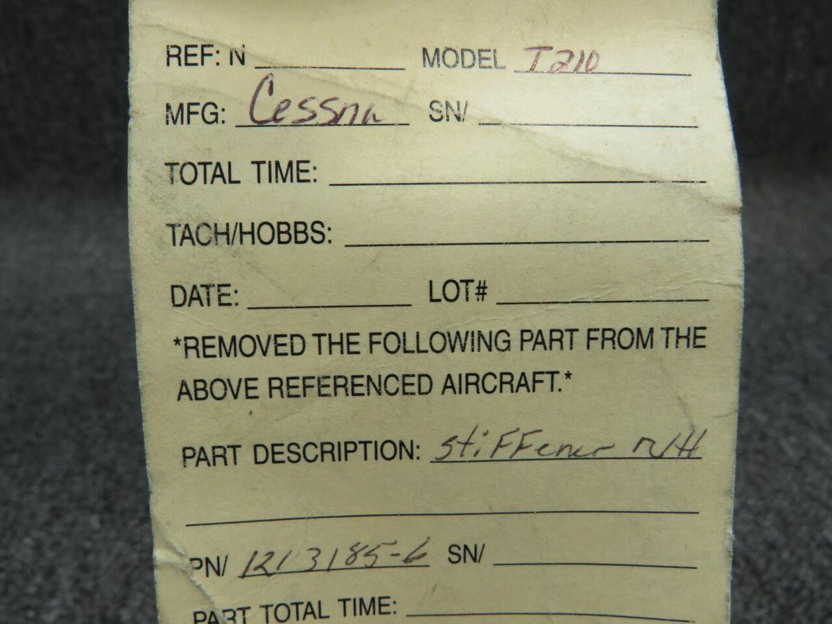 Cessna 1213185-6 Cessna T210 Stiffener RH