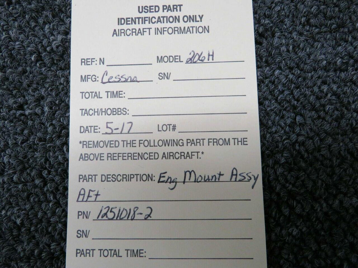 Cessna 1251018-2 Cessna 206H Engine Mount Assy Aft