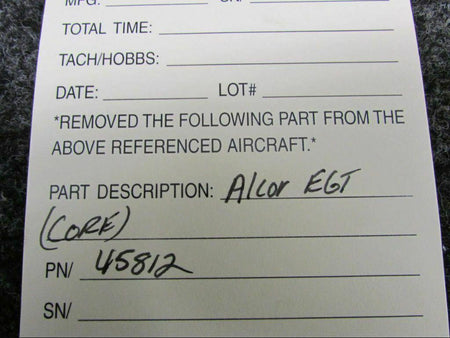ALCOR 45812 Alcor Exhaust Gas Temperature Indicator CORE SA