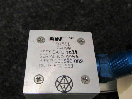Piper Piper PA46-500TP Valve Intake Float P/N 592-663 / 101590-002 SA