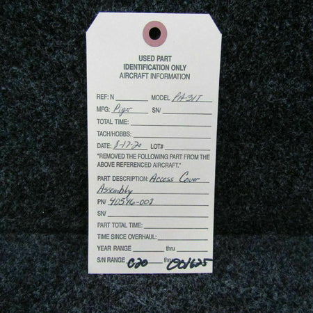 Piper 40546-008 Piper PA-31T Access Cover Plate C20