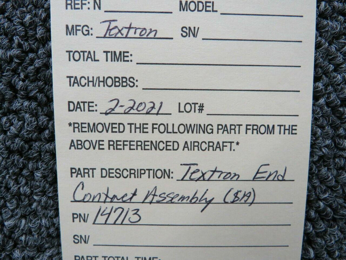Does Not Apply 14713 Textron End Contact Assembly SA