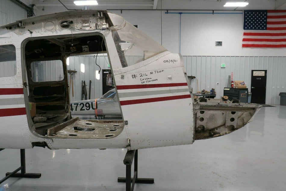 Cessna Cessna T210f Fuselage Assy W Bill of Sale, Data Tag, and Log Books