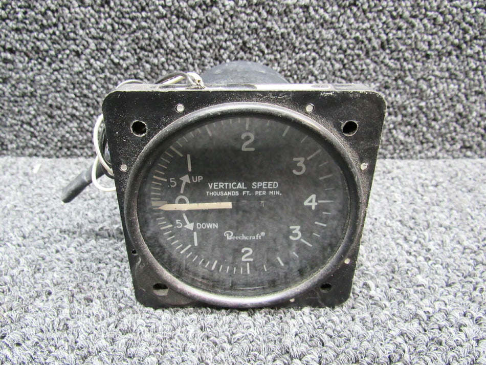 7040-B4L Beechcraft Vertical Speed Indicator, Lighted (Volts: 27) BAS Part Sales | Airplane Parts