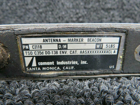 Comant Ind CI-118 Beech 58P Comant Ind Marker Beacon Antenna