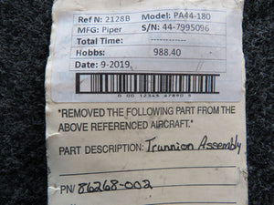 86268-002 Piper PA44-180 Nose Gear Trunnion Support
