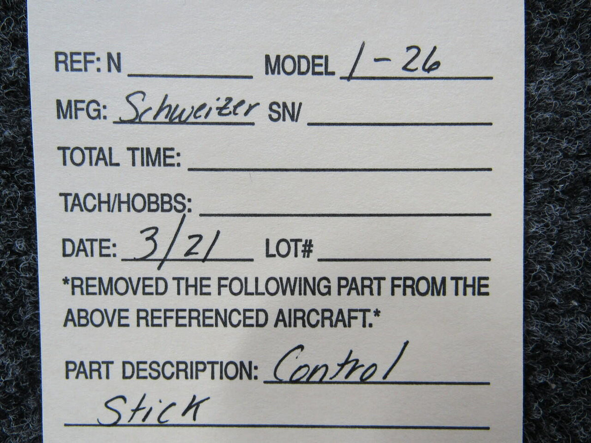 Schweizer Schweizer I-26 Control Stick