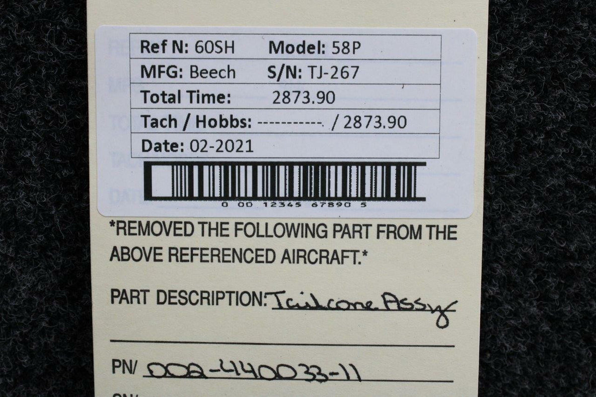 Beechcraft 002-440033-11 Beech 58P Tailcone Assy
